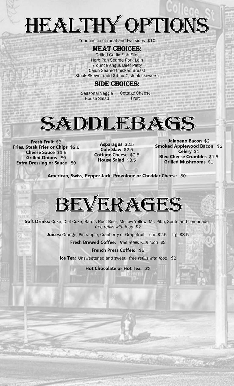Boone's Uptown Grill Inc - Springfield, IL menu_pic