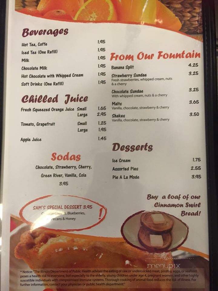 Bread Basket Restaurant - Barrington, IL menu_pic