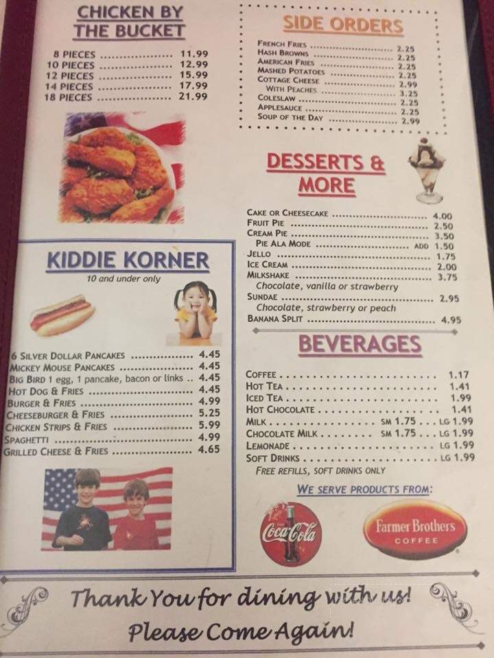 Brothers Inn Family Restaurant - Lanark, IL menu_pic