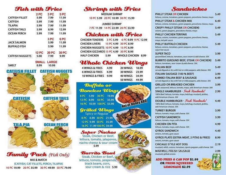 Captain Hooks Of Flosmoor - Homewood, IL menu_pic