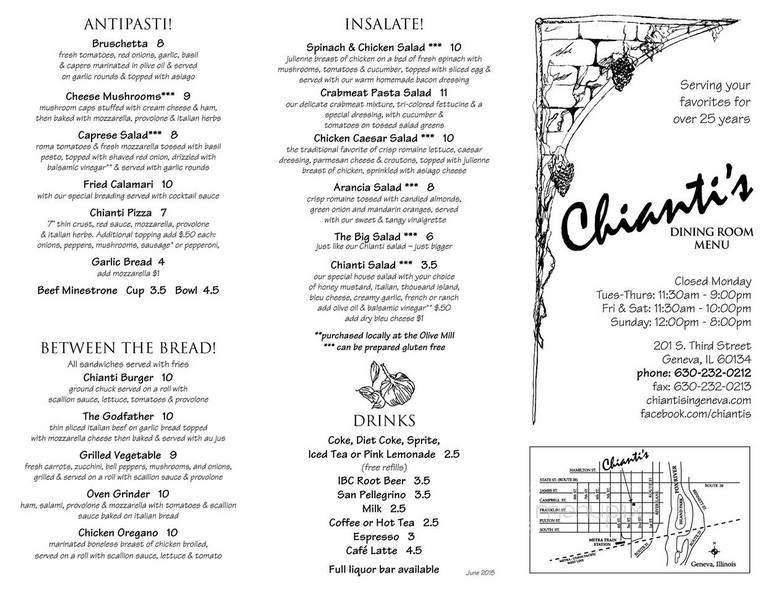 Chiantis Carry Out - Geneva, IL menu_pic