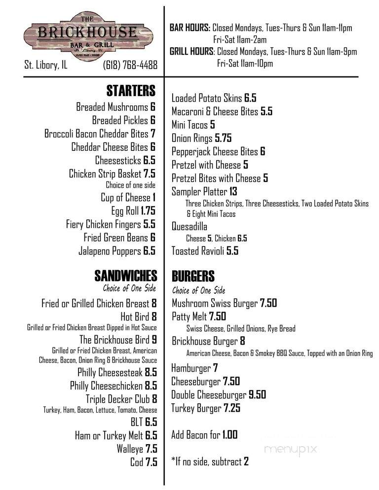 Chicken's Restaurant - Saint Libory, IL menu_pic