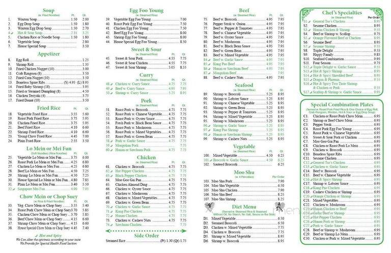 China Gate - Vandalia, IL menu_pic