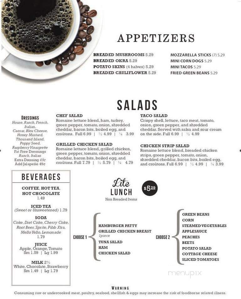 Cindy B's Cafe - Murphysboro, IL menu_pic
