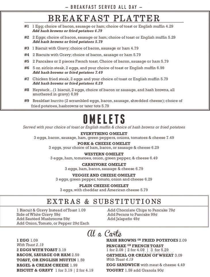 Cindy B's Cafe - Murphysboro, IL menu_pic