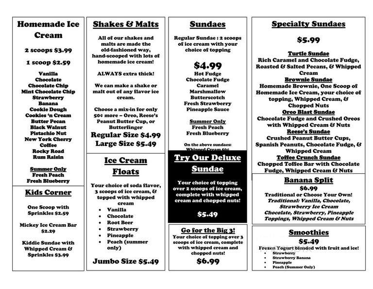 Cunis Candies - South Holland, IL menu_pic