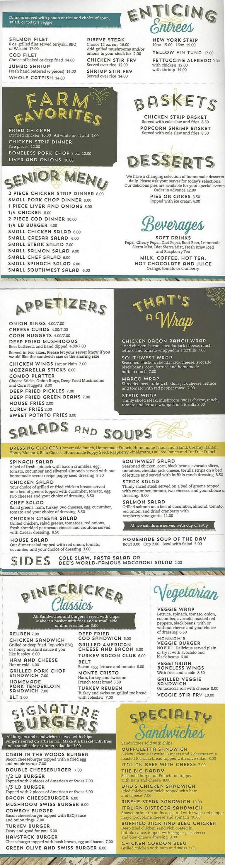 Dad's Bar & Grill - Polo, IL menu_pic