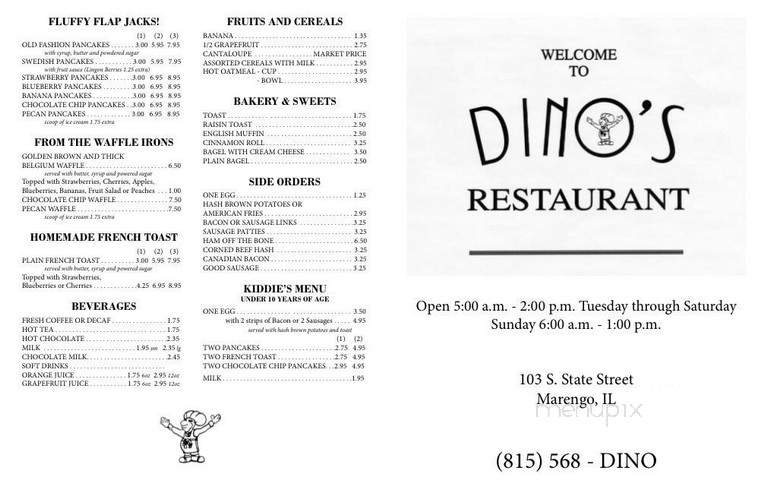Dino's Restaurant - Marengo, IL
