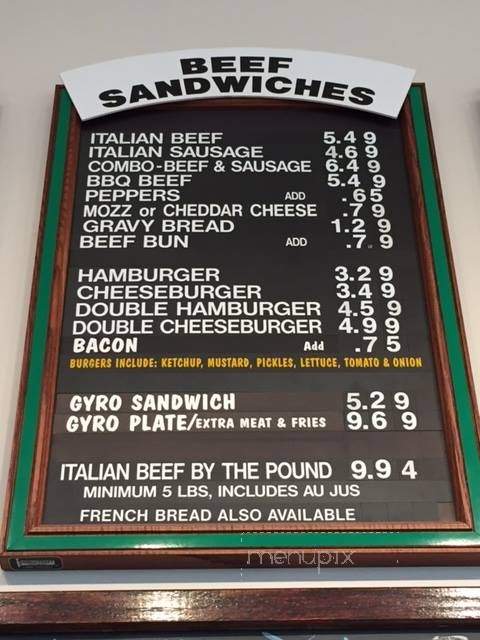 Don's Hot Dogs - Orland Park, IL menu_pic
