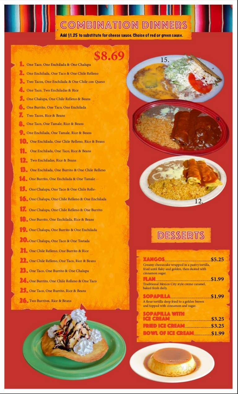 El Rancherito - Charleston, IL menu_pic