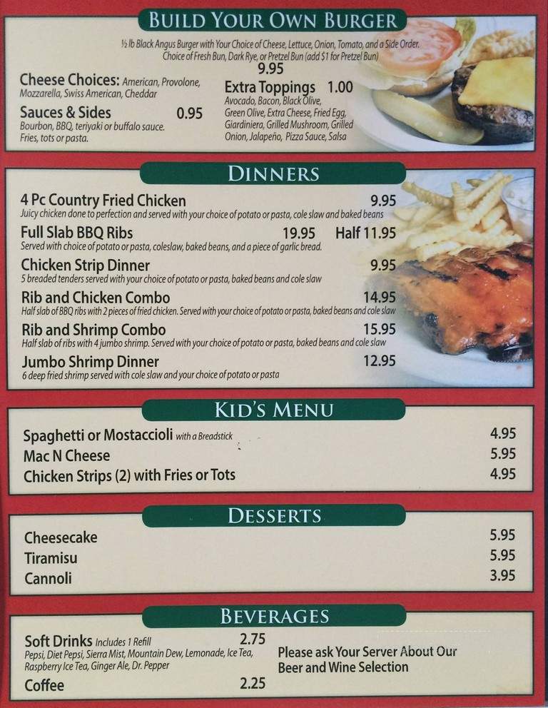 Fanella's Pizza & Pub - Ingleside, IL menu_pic