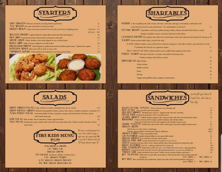 Fib's - Rockton, IL menu_pic