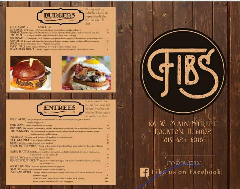 Fib's - Rockton, IL menu_pic