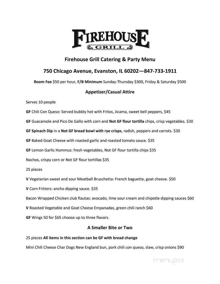 Fire House Grill - Evanston, IL