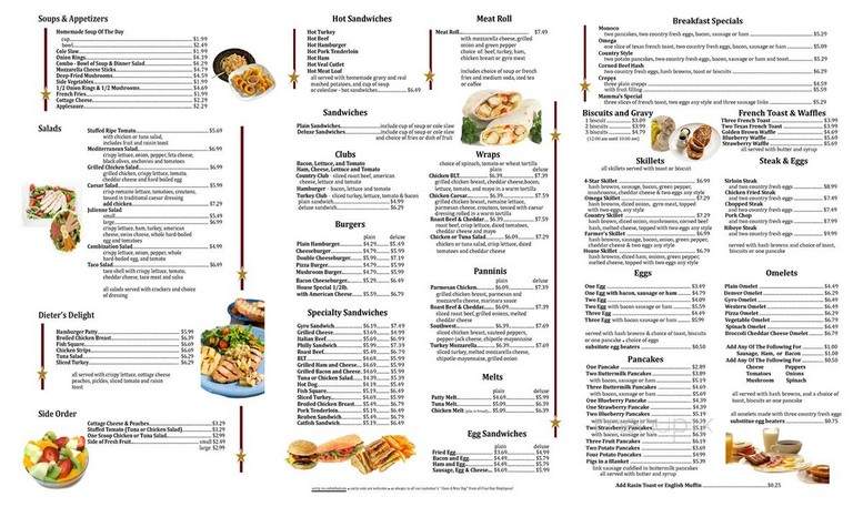 Four Stars Family Restaurant - La Salle, IL menu_pic