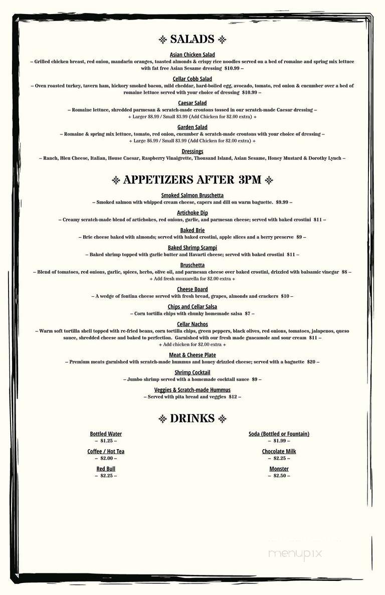 Cellar 19 Wine & Deli - Council Bluffs, IA menu_pic