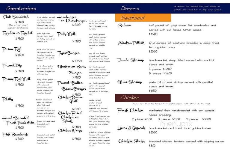 Dusty's Place - Griswold, IA menu_pic