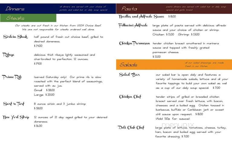 Dusty's Place - Griswold, IA menu_pic