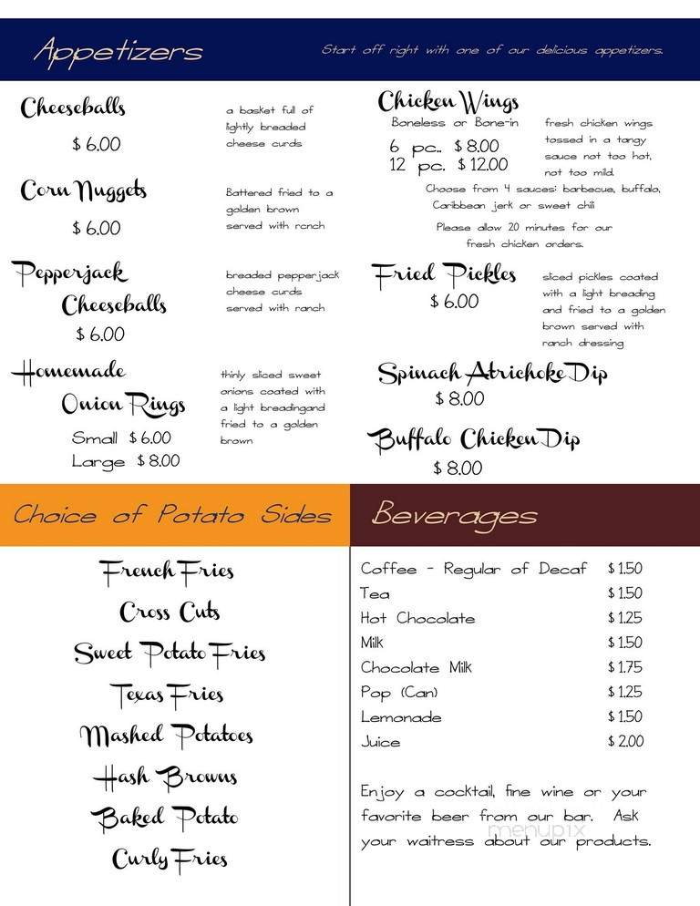 Dusty's Place - Griswold, IA menu_pic