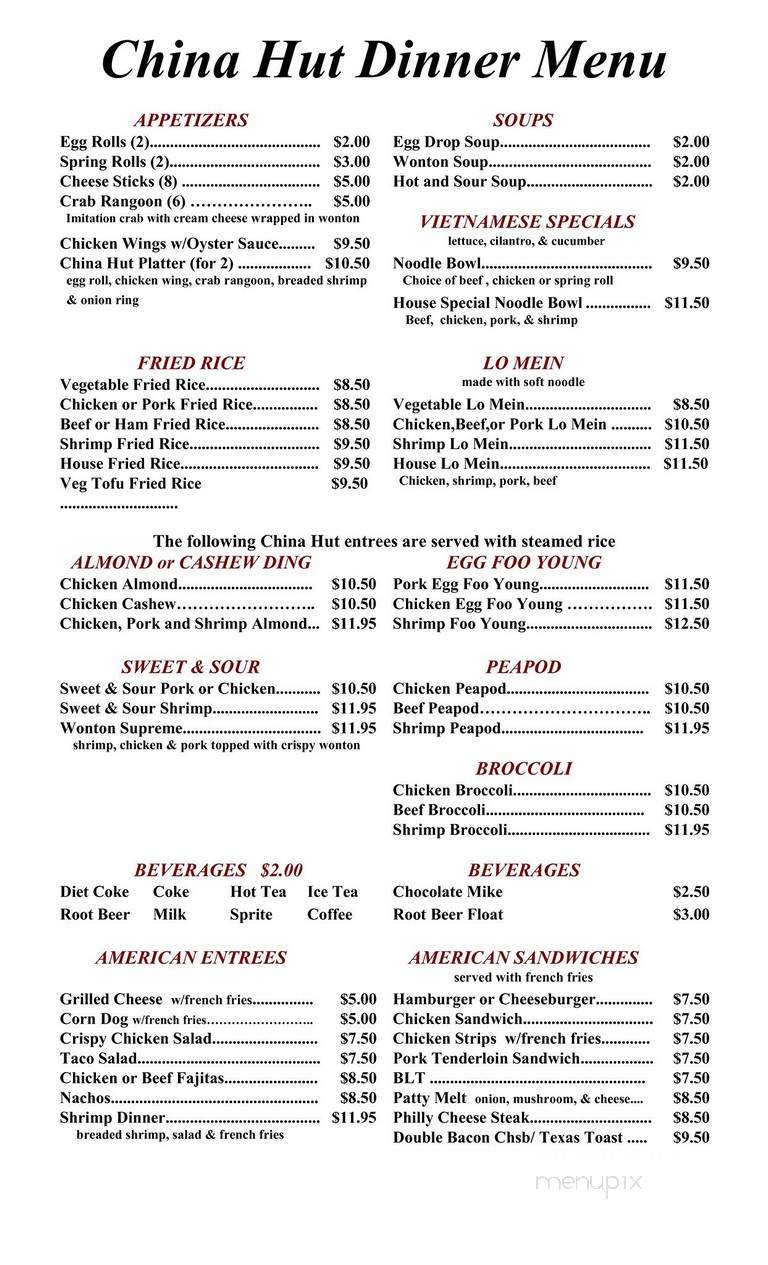 China Hut - Atlantic, IA