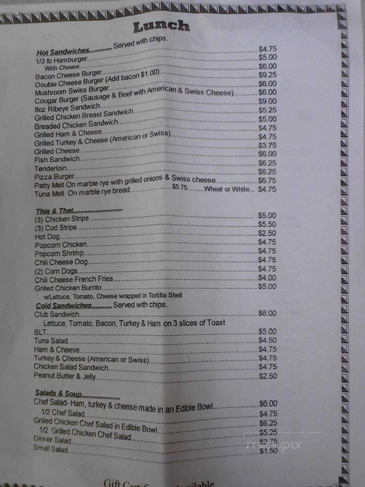 Weather-Vane Cafe - Anita, IA menu_pic