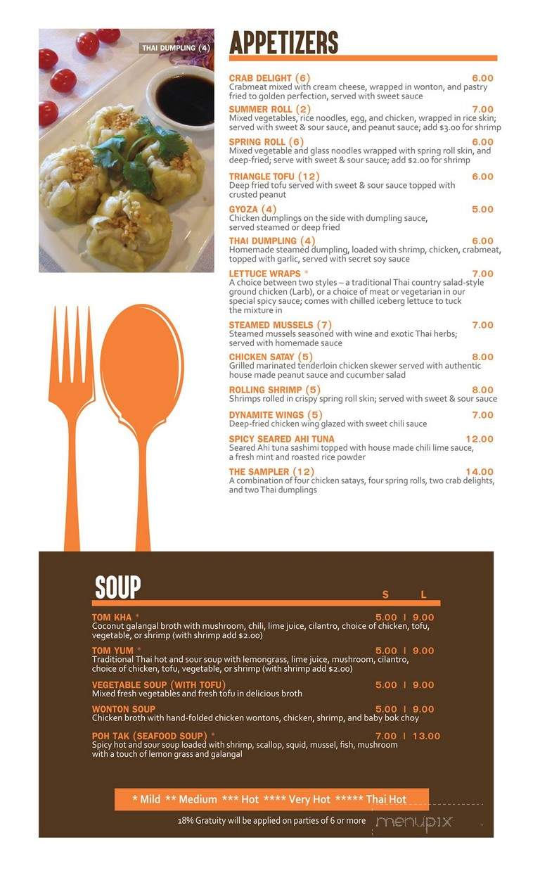 Eat Thai, Thai Eatery - West Des Moines, IA menu_pic