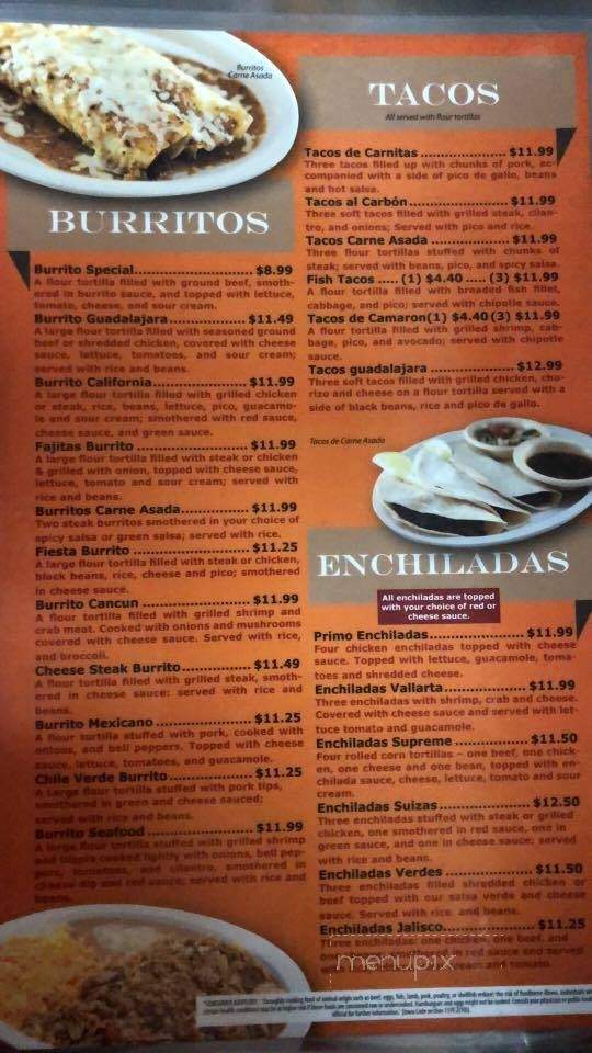 Guadalara Mexican Restaurant - Ankeny, IA menu_pic