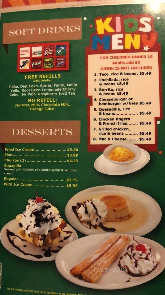 Guadalara Mexican Restaurant - Ankeny, IA menu_pic