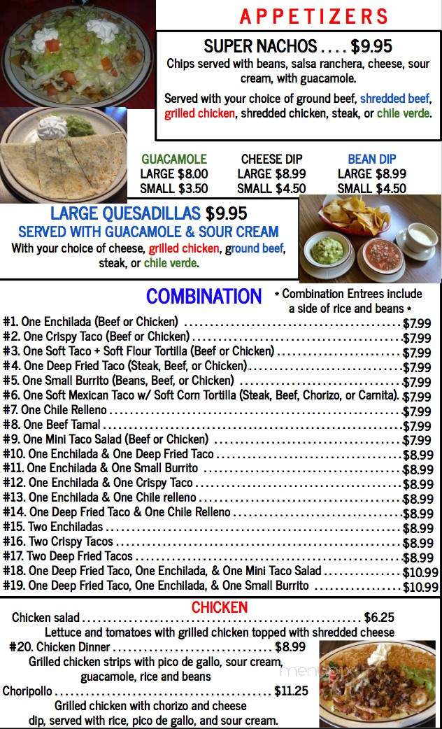 Tequila Restaurante & Cantina - Des Moines, IA menu_pic
