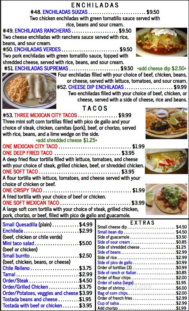 Tequila Restaurante & Cantina - Des Moines, IA menu_pic