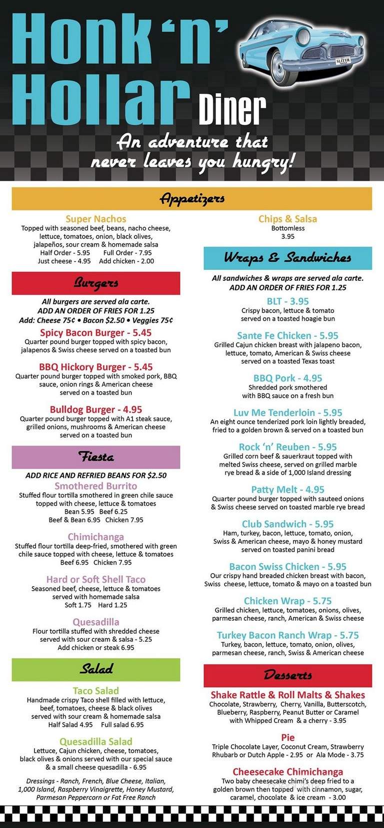 Pakodas Steakhouse - Hampton, IA menu_pic