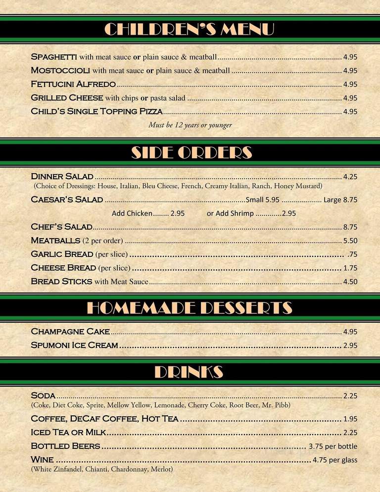 Michael's - Grinnell, IA menu_pic