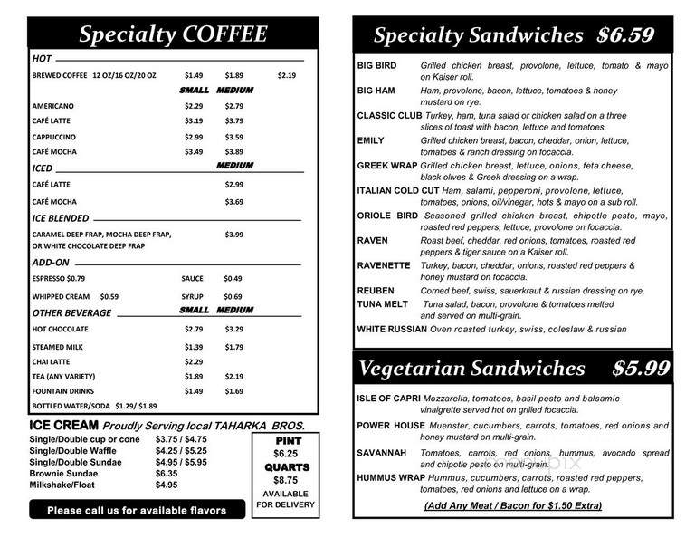 Coffee Talk Cafe - Cedar Rapids, IA menu_pic