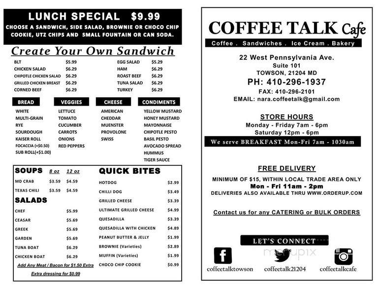 Coffee Talk Cafe - Cedar Rapids, IA
