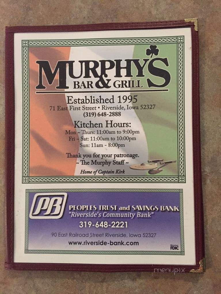 Murphy's Bar & Grill - Riverside, IA
