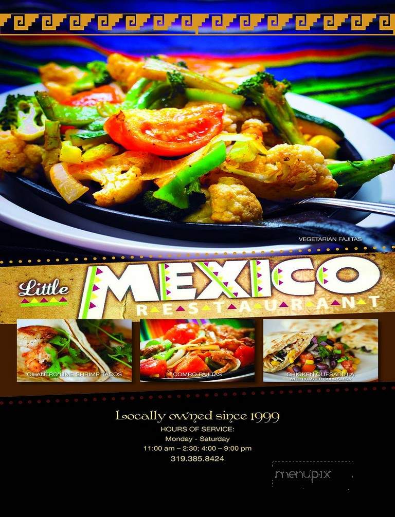 Little Mexico Restaurant - Mount Pleasant, IA menu_pic