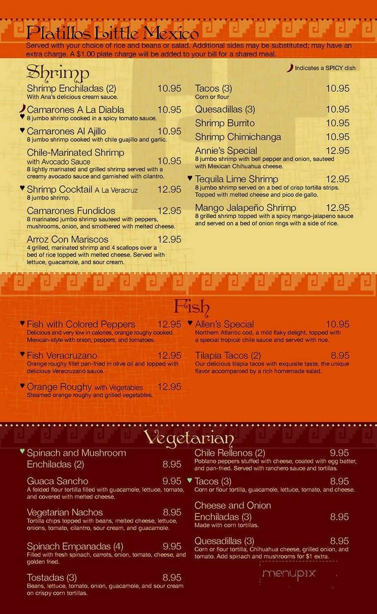 Little Mexico Restaurant - Mount Pleasant, IA menu_pic