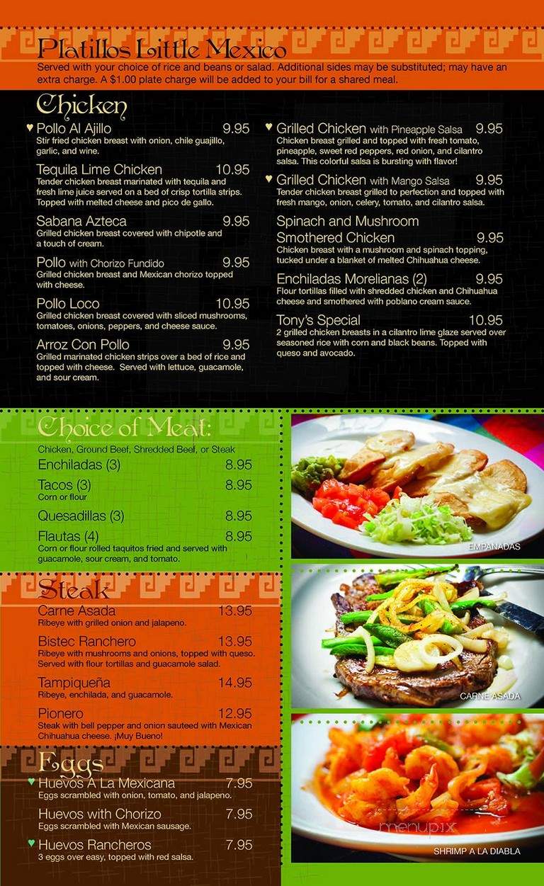 Little Mexico Restaurant - Mount Pleasant, IA menu_pic