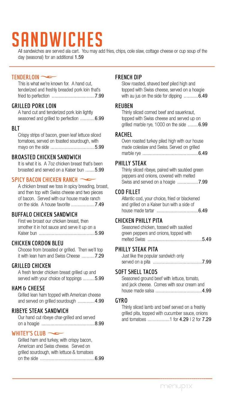 Whitey's Bar & Grill - Lisbon, IA menu_pic