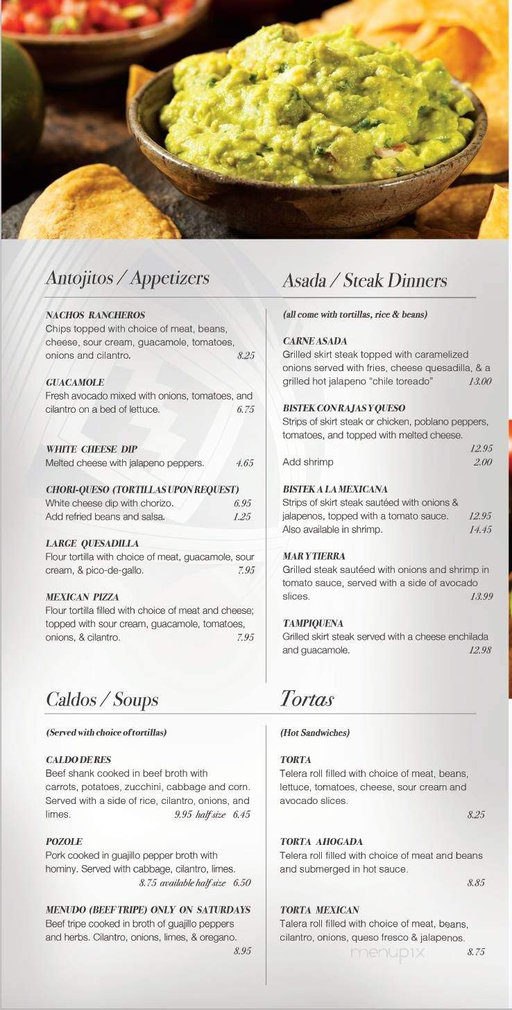 Guadalajara - Muscatine, IA menu_pic