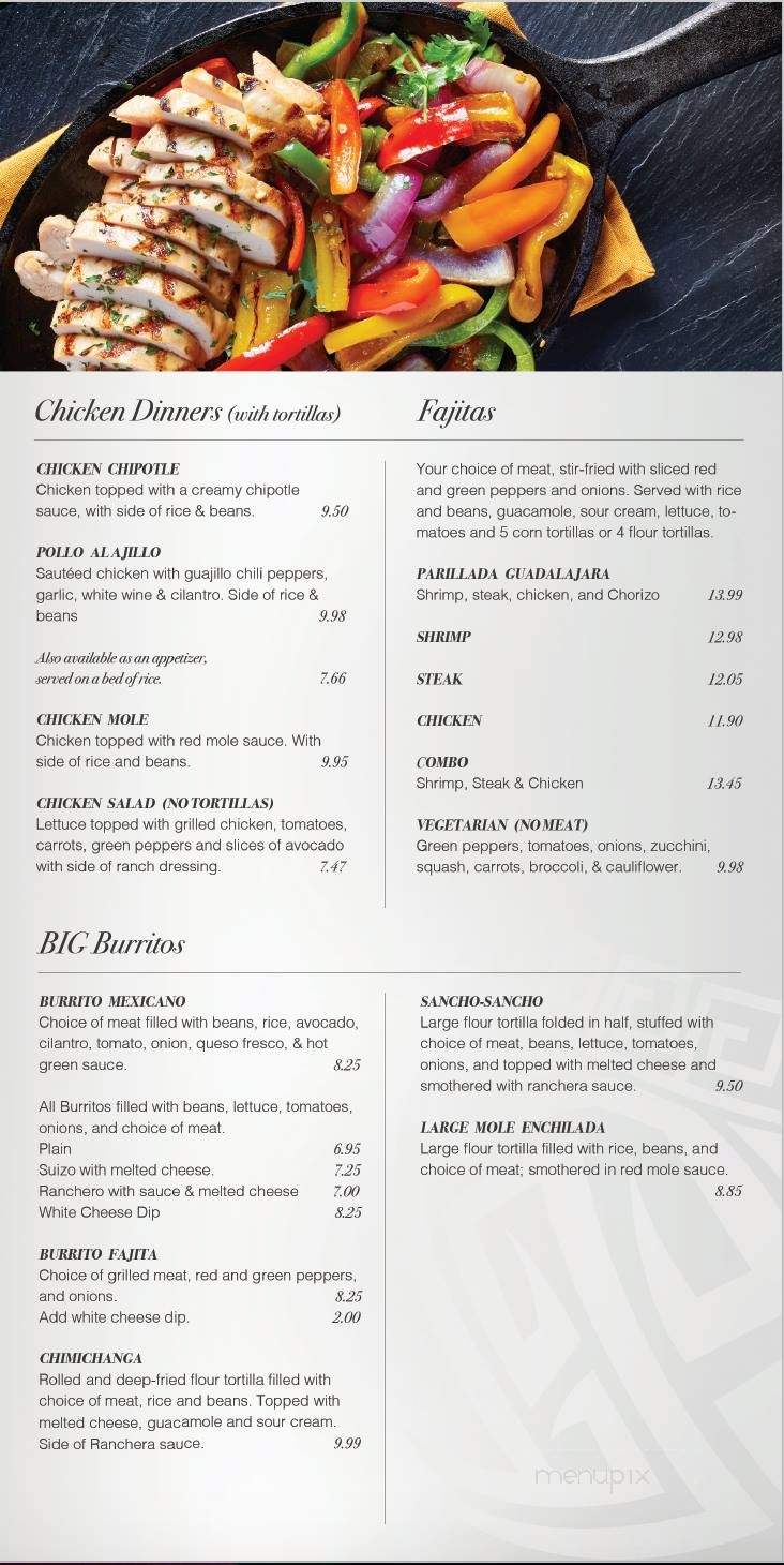 Guadalajara - Muscatine, IA menu_pic