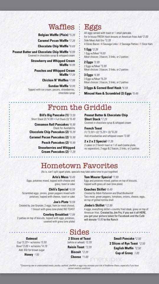 Wilton Cafe - Wilton, IA menu_pic