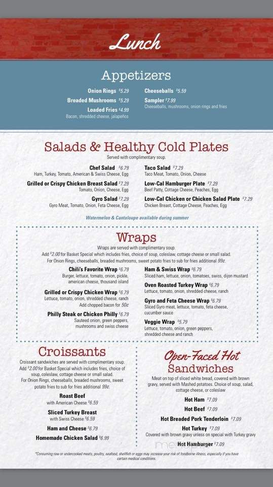 Wilton Cafe - Wilton, IA menu_pic