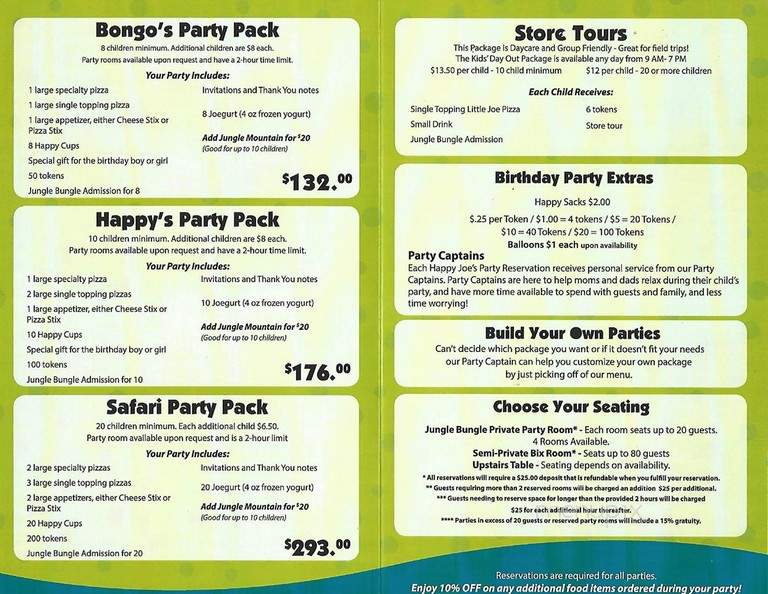 Jungle Bunble - Davenport, IA menu_pic