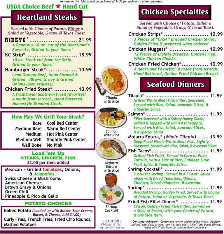 Alejandro's - Ulysses, KS menu_pic