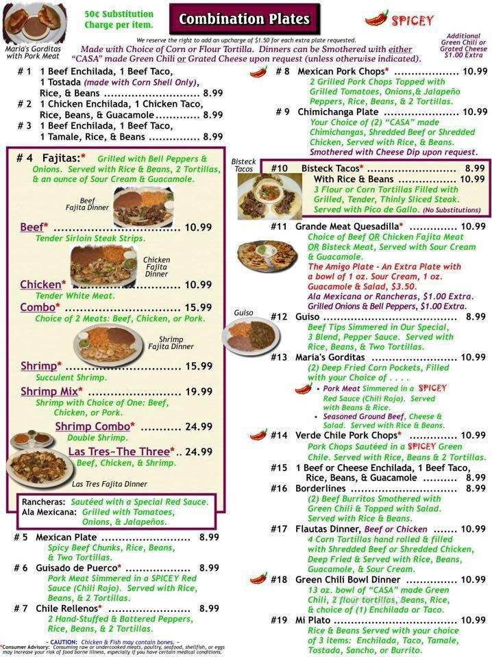 Alejandro's - Ulysses, KS menu_pic