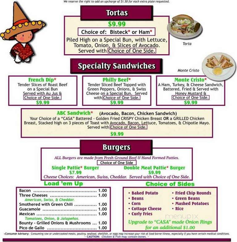 Alejandro's - Ulysses, KS menu_pic