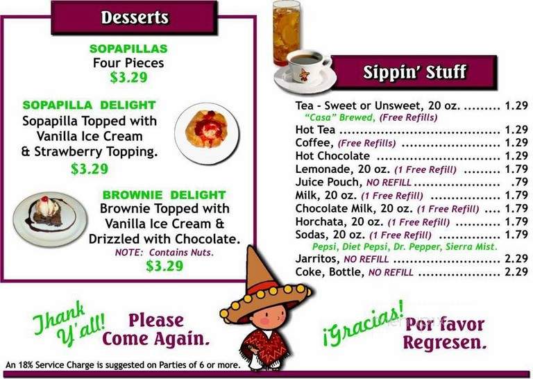 Alejandro's - Ulysses, KS menu_pic