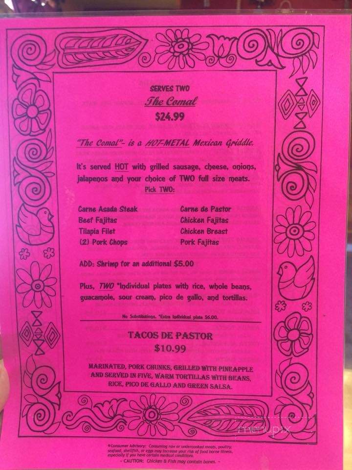 Alejandro's - Ulysses, KS menu_pic