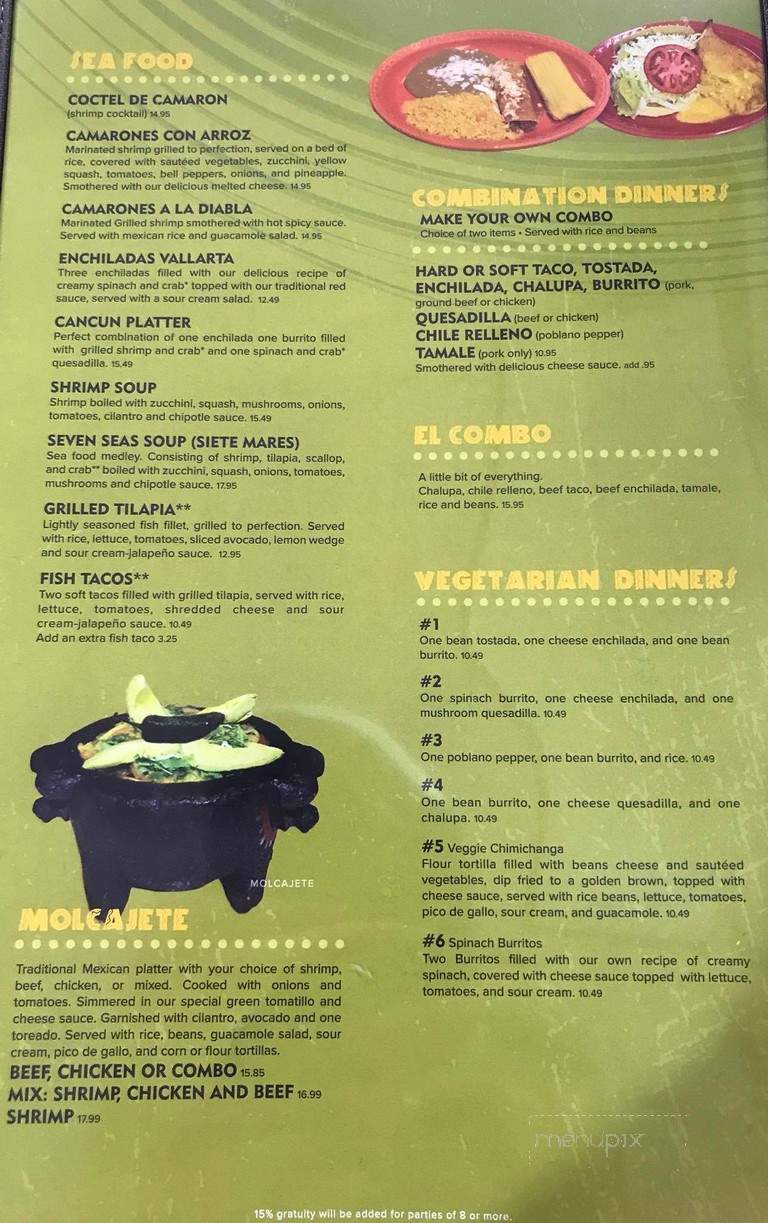 La Fiesta Mexican Restaurant - McPherson, KS menu_pic